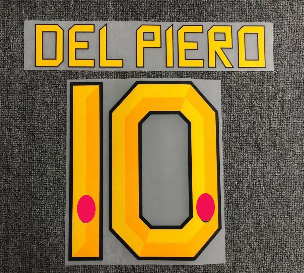 2010 2011 Ретро #10 DEL Piero #21 Pirlo #1 Buffon Nameset Печатный Железный значок|Заплатки| |