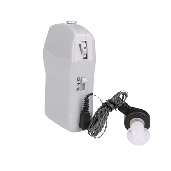 

Pocket Hearing Aids Sound Amplifier For Severe Hearing Loss Adjustable Voice Volume With Earplugs Ear Care Machine X-136
