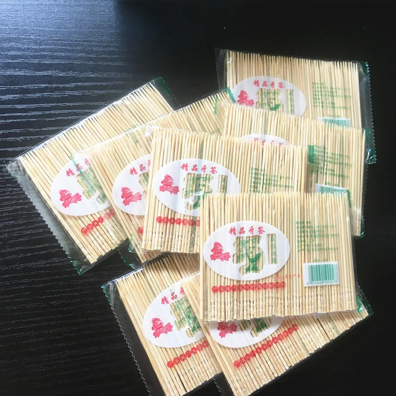 Hot Sale 0.16 * 6.5 * 14.5 cm Bamboo Toothpicks Oral Wooden Tooth Pick Care 8 Bag/800pcs