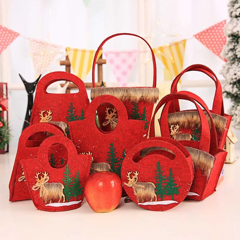 Christmas Gift Christmas Snowflake Non-woven Candy Tote Christmas Bag Chrismas Christmas Presents Navidad