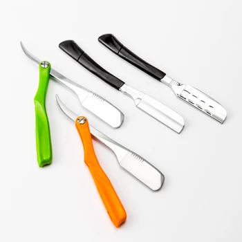 

Pro folding Manual Shaver Straight Edge Stainless Steel Sharp Barber Razor Shaving Beard Cutter With 10pcs Blade G0325