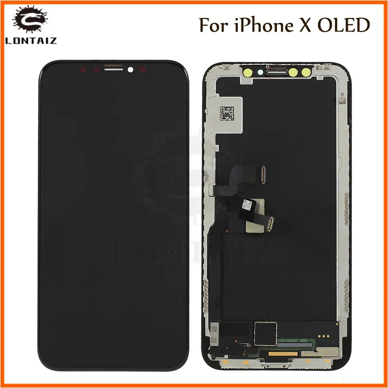 

AAA+++ For iPhone X OLED With 3D Touch Digitizer Assembly No Dead Pixel LCD Screen Replacement Display For iPhoneX LCD with Gift