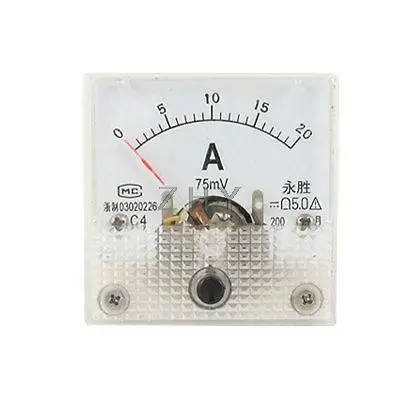 

91C4 DC 0-20A Current Ammeter Square Analog Panel Meter
