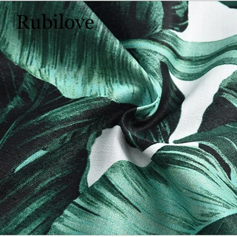 Rubilove, Летний комбинезон для женщин, сексуальный комбинезон с глубоким v-образным вырезом, повседневный комбинезон с оборками и рукавом