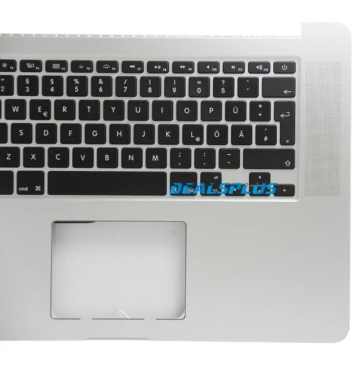 Для MacBook Pro 1" retina A1398 2012 Немецкий DE QWERTZ клавиатура wtihTop чехол Топ чехол Подставка для рук 2012 год