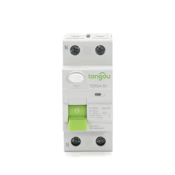 

AC 2P 16A 10mA 30mA 6KA RCCB RCD 110V 230V Residual Current Circuit Breaker Differential Breaker Safety Switch TORD4-63