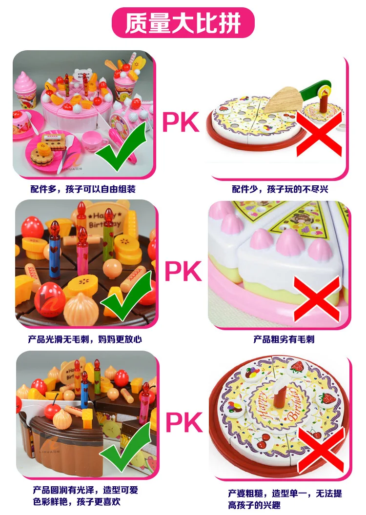 Детский день игрушка игровой дом Смешные Фрукты для DIY торта на день рождения 2 вид вкус девушки как