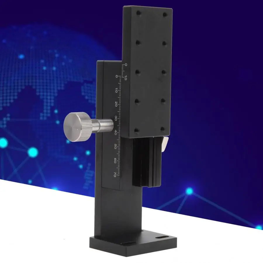 

40X90mm Manual Trimming Plarform Z Alxe Adjustable Gear Guide High Accuracy Sliding Table