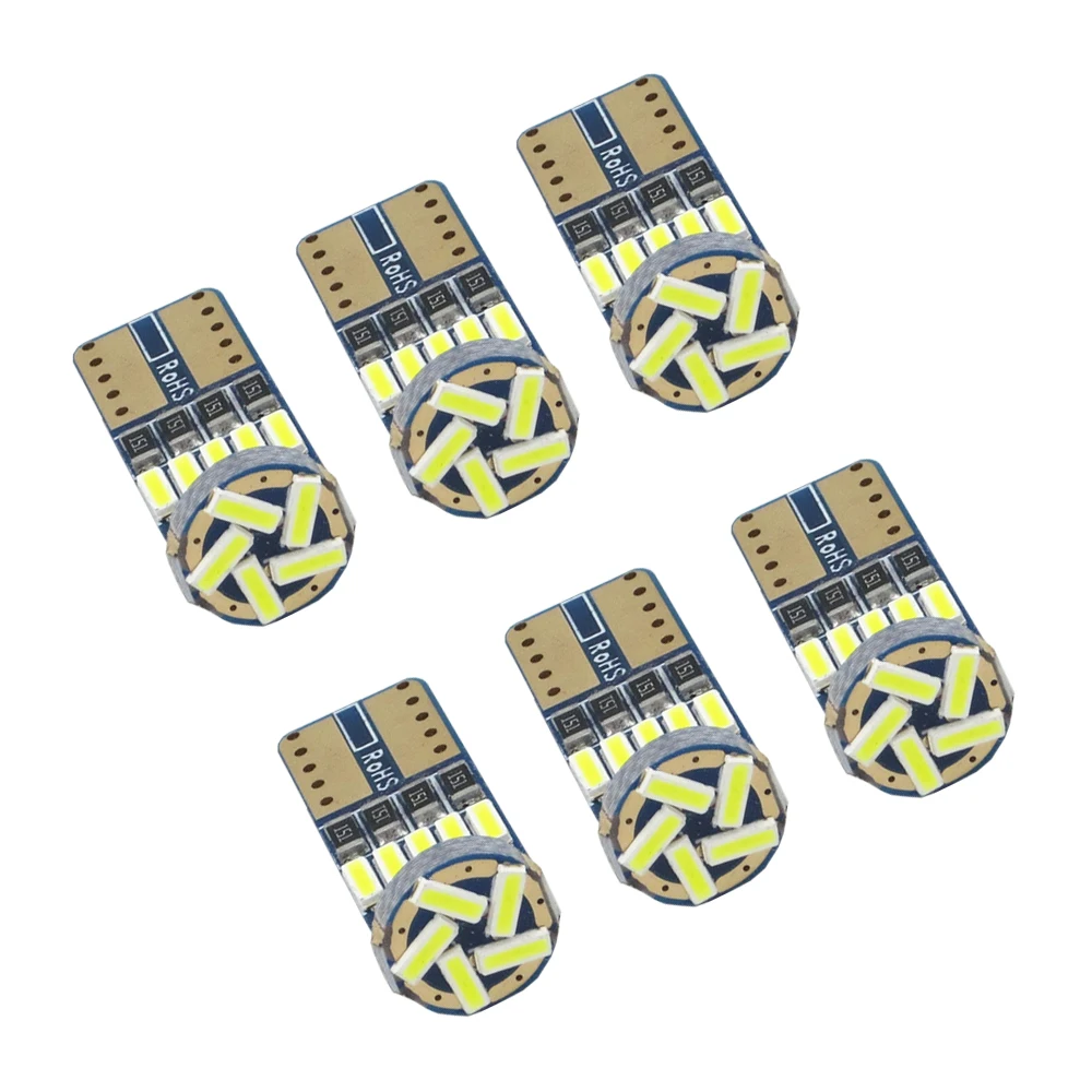 Светодиодный фонарь для автомобиля 6x T10 15 SMD 4014 светодиодный 194 Canbus светильник