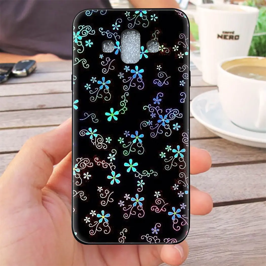 2 Картина Черный и белый цвета цветы Мягкий чехол для samsung A10 20 30 40 50 60 70 A20E A10 20 30 40 50 - Цвет: 2