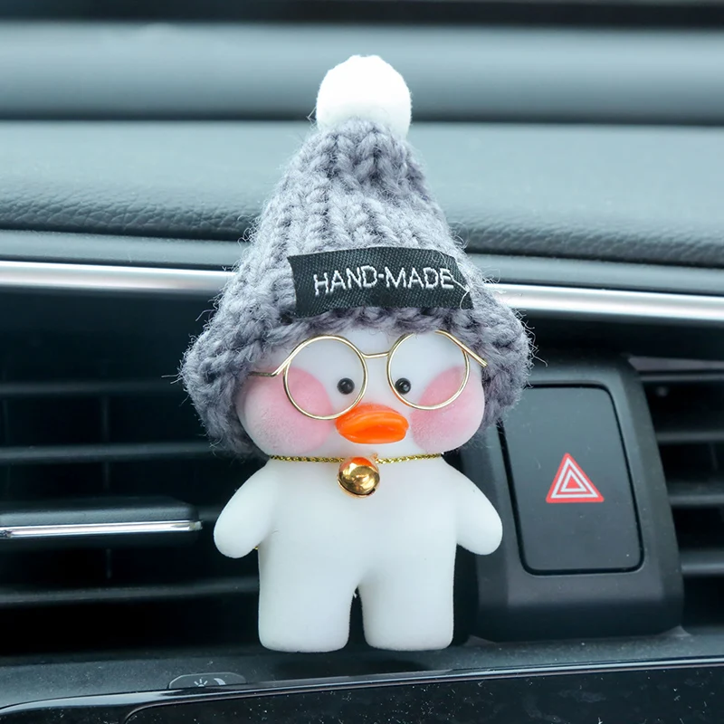 8 см Kawaii LaLafanfan кафе утка игрушка мультфильм милый утка автомобиль Декор животных Куклы Игрушки для девочек подарок на день рождения для детей