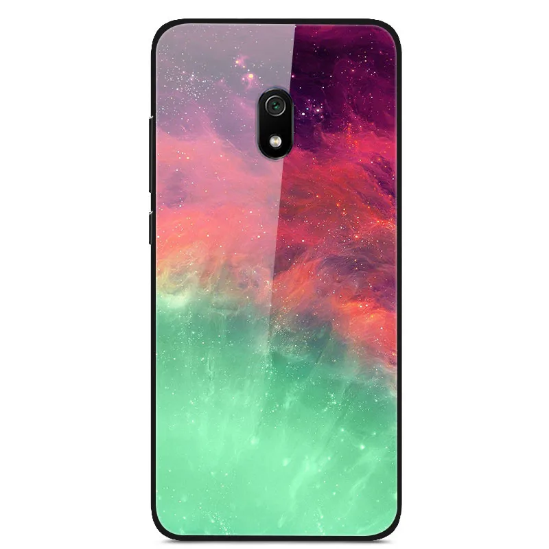 33 Для Xiaomi Redmi 8A чехол силиконовый бампер стекло твердая задняя крышка для Xiomi Redmi 8A чехол для телефона s защитные оболочки Fundas Redmi8A - Цвет: 33