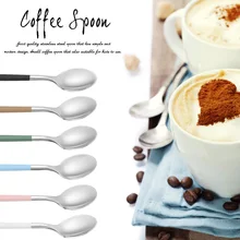 1 шт. кофейные ложки, десертная чайная ложка, кухонные принадлежности для пикника, ложка для смешивания, столовые приборы, Западная Посуда для детей