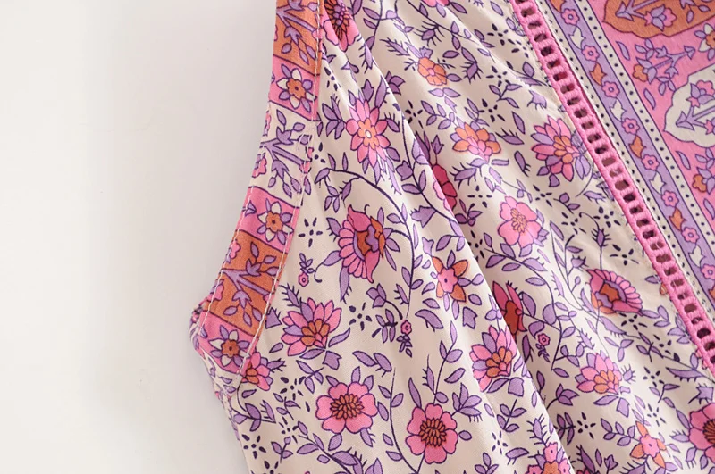 Летнее платье на бретельках Женские с высокой талией Свободные boho печатных Повседневные Вечерние сарафаны женские весенние