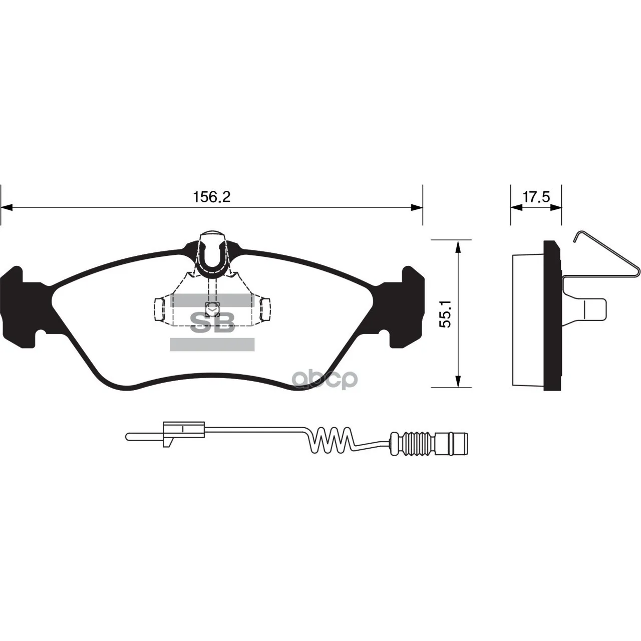 Колодки Тормозные Задние Sangsin Brake Sp1274 Sangsin brake арт. SP1274