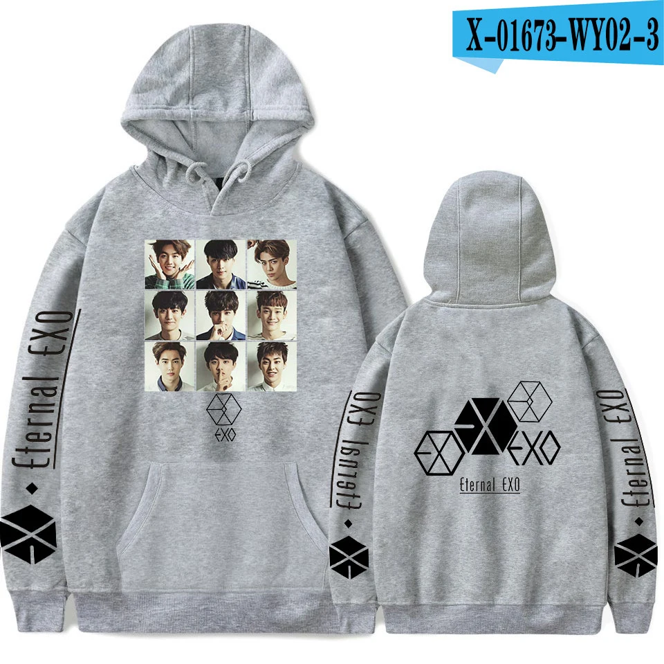 M Новое поступление EXO PLANET#5 толстовки для мужчин Повседневный пуловер уличная Толстовка Sudadera Hombre мужской EXO PLANET#5 толстовка мужские топы - Цвет: M