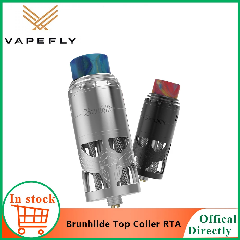 2 шт. Vapefly брунхильд Топ Койлер RTA бак 8 мл/2 мл W окружающий верхний поток воздуха