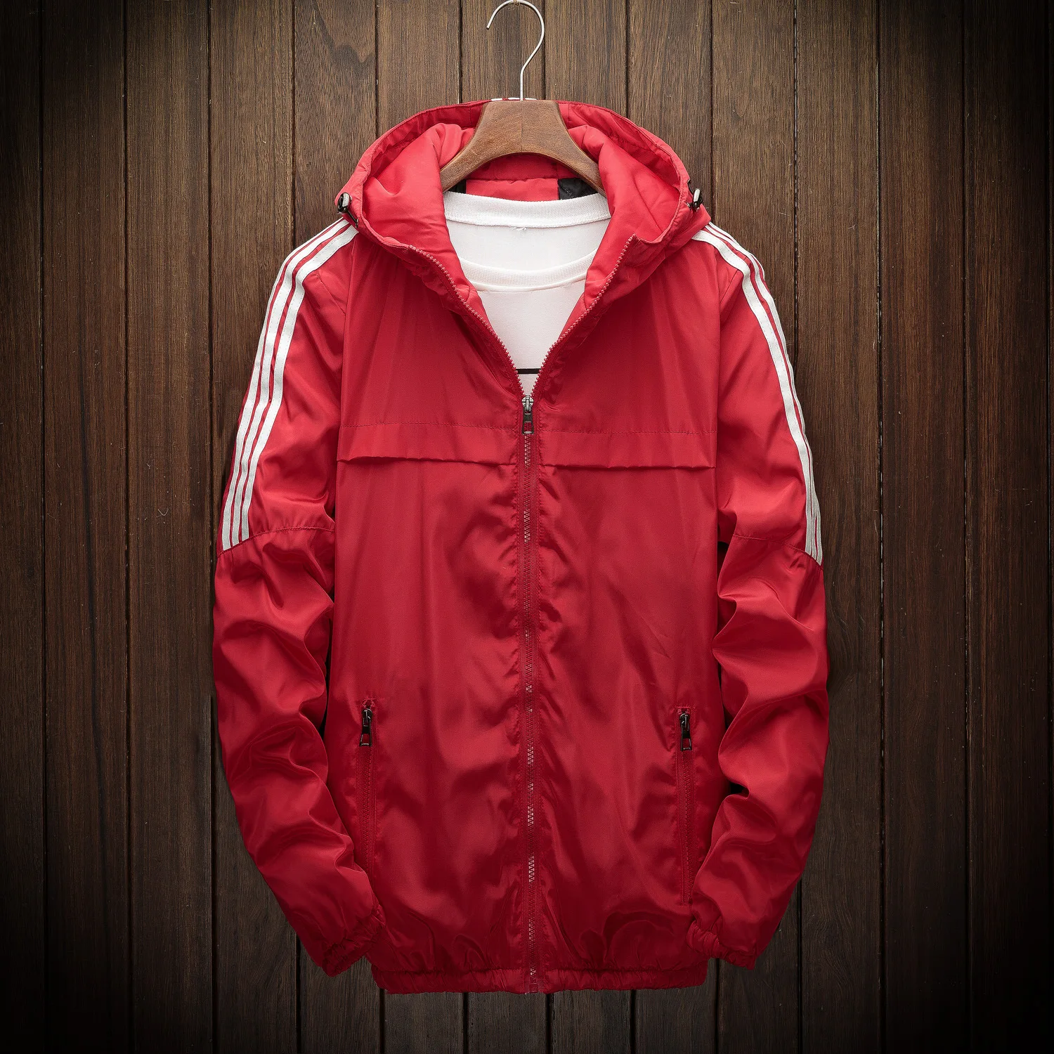 Men Winter Coat 2019 Autumn Fashion Sports Jacket Man Hot Sale Casual Hooded Down Solid Color Men's Regular Clothing With Zipper