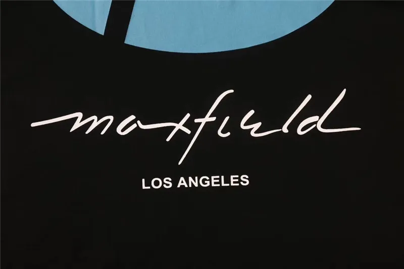 С длинным рукавом RHUDE x Maxfield LA для женщин и мужчин лучшее качество RHUDE Eagle Los Angeles футболка s футболки для мужчин футболка