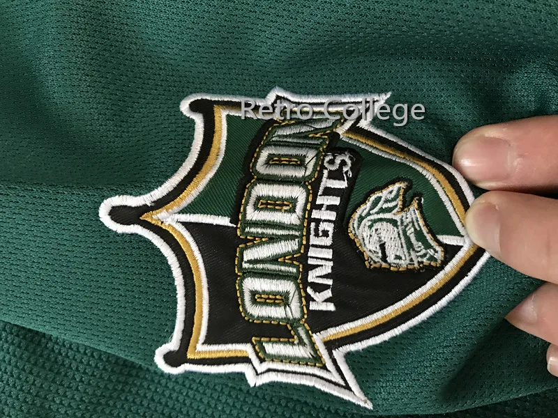 16 MAX DOMI Game London Knights COA 2013-14 Ретро-Хоккейная Футболка с вышивкой, сшитая по индивидуальному заказу с любым номером и именем