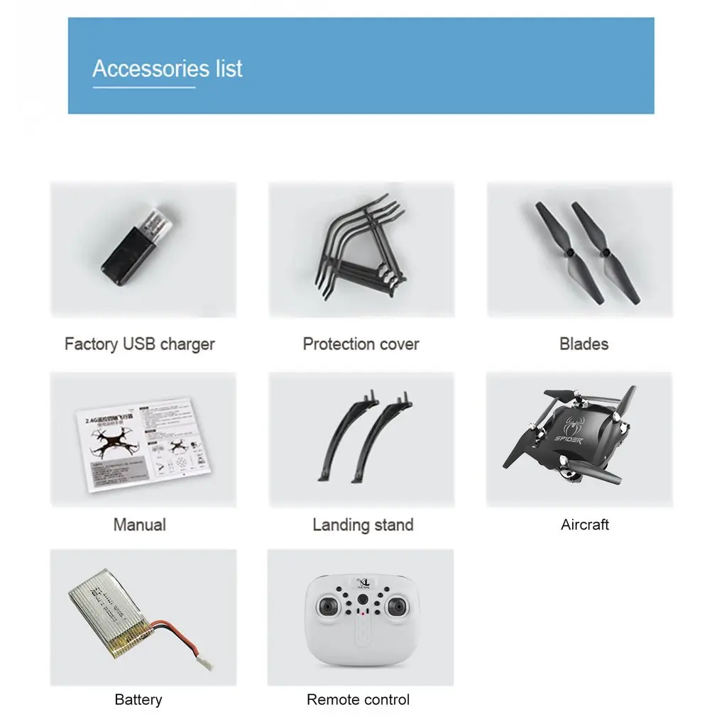 

S16 ABS Headless Mode RC Drone Wifi FPV 4CH Portable Four-axis Helicopter APP Voice Control Altitude Hold Folding Drone for Gift