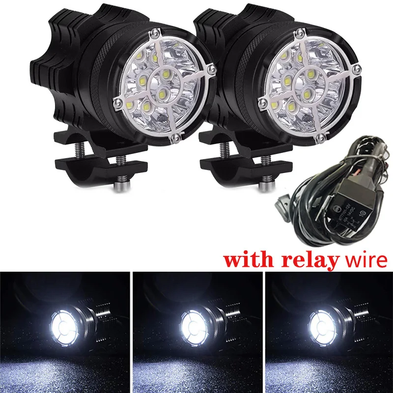 Led Moto Rcycle Faro 6/9 Perline Moto Lampade A Led Per Bmw R1200Gs F800 F700Gs Staffe Anteriori Moto Rbike Fendinebbia