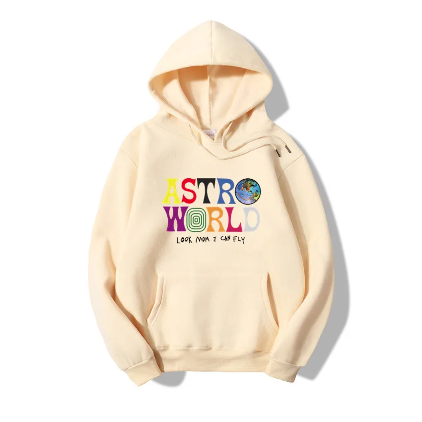 С изображением Трэвиса Скотта ASTROWORLD WISH YOU WAS HERE HOODIES Мода хлопок Письмо печати уличная Мужская Женский трикотажный хлопчатобумажный пуловер