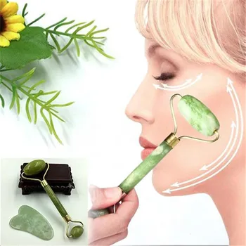 

Facial Roller Natural Jade Quartz Face Jade Stone Roller Beauty Massage Tool Face Lift Massager Dropshipping