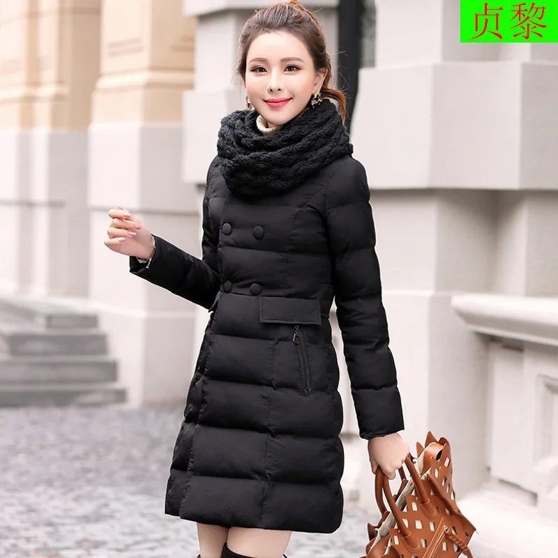 

Off Season Closeout Cotton-padded Clothes Women's Mid-length Korean-style 2017 New Style Slim Fit Slimming Winter Coat Fashion W