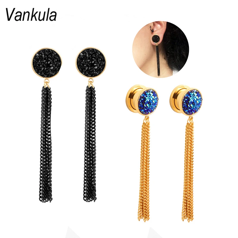 Женские серьги-подвески Vankula из нержавеющей стали 316L Для Пирсинга Ушей для