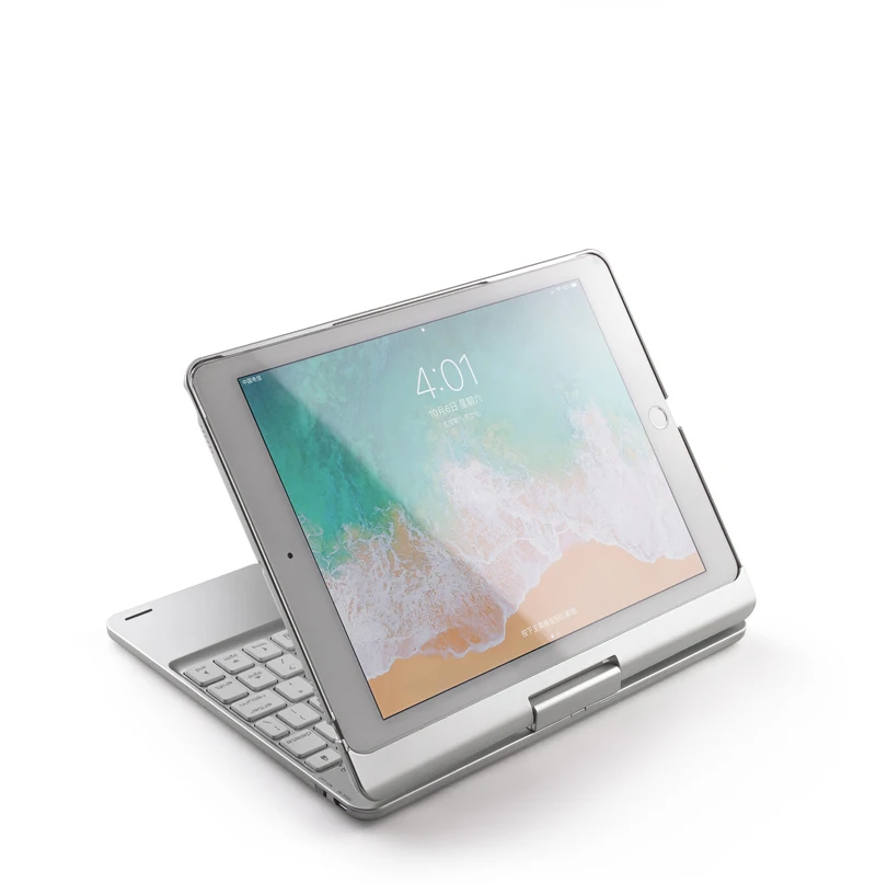 witsp@d Rotation 360 4.0 bluetooh wireless plastic keyboard hard case Cove for New iPad/iPad pro 9/7 /Air 2/ Air 1