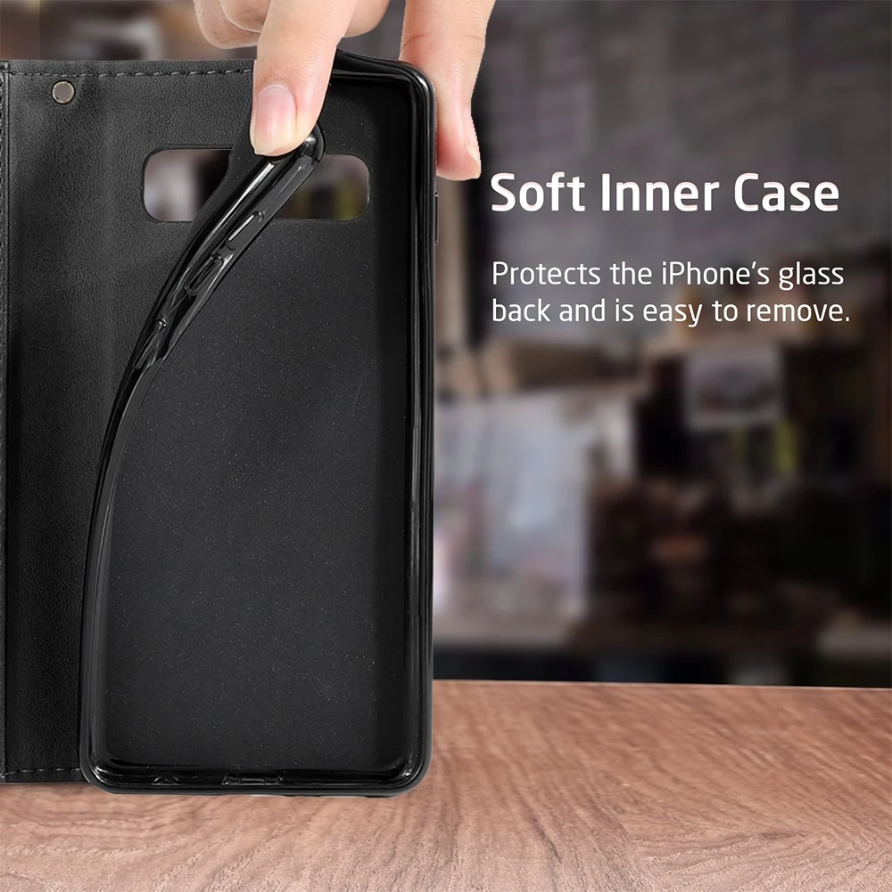 LLZ. COQUE многофункциональный кожаный бумажник на молнии флип-чехол для samsung Galaxy S7 S7edge S8 S9 S10 Plus 10e Note8 Note9 Coque чехол