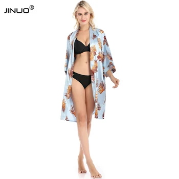 

JINUO Women's Bathrobe Ropa Sexy Sleepwear Batas De Seda De muje Female Pajamas Silk Satin Wedding Robe