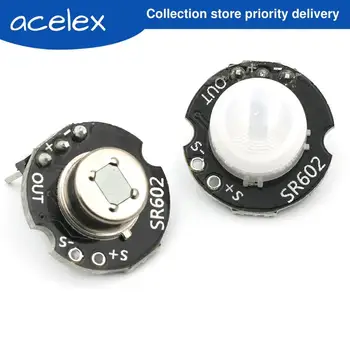 

SR602 MINI Motion Sensor Detector Module Pyroelectric Infrared PIR kit sensory switch Bracket for arduino Diy With lens