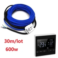 30 м/лот 600 Вт Инфракрасный нагревательный кабель 220V 20 Вт/м Твин-проводник тапочки с вышитым узором в виде оленей провода для защиты от замерзания для таяния снега