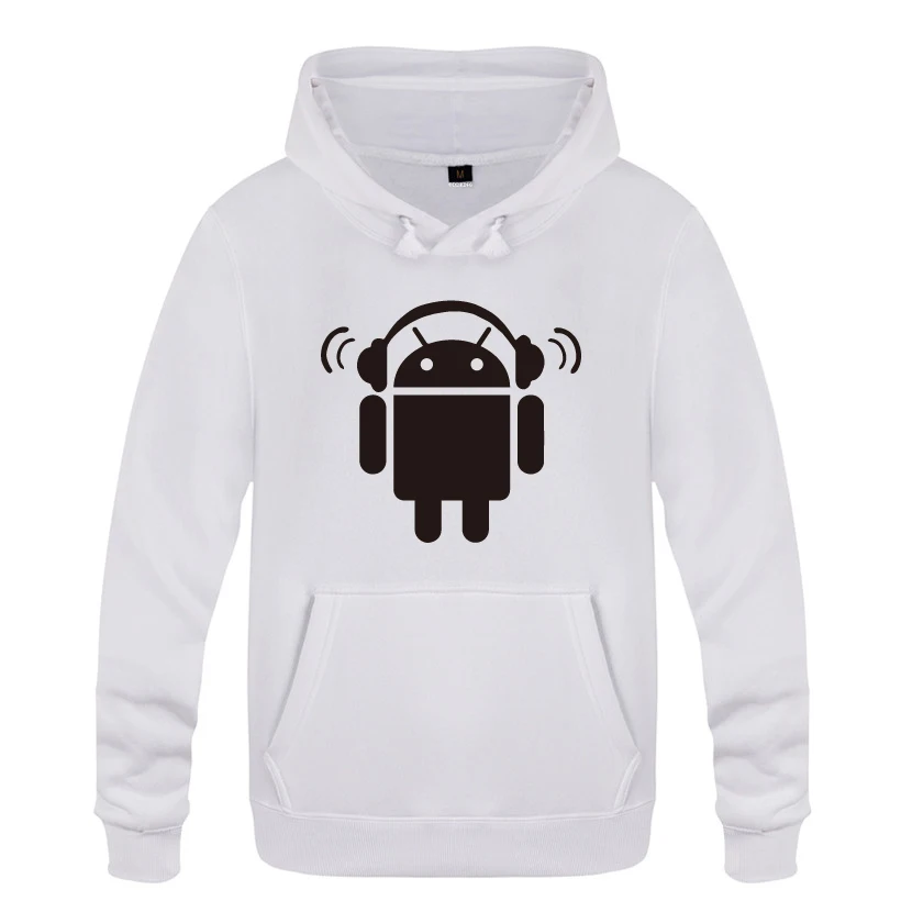 Android Пародия Забавные толстовки мужские мужские пуловеры флисовые толстовки с капюшоном