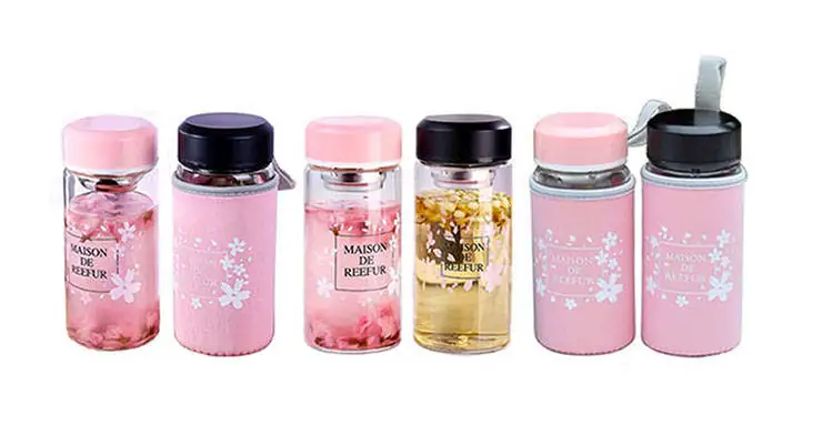 High Temperature Resistant Glass Cup Anti-scalding Cup Set Tea Strainer Hand Glass Water Cup Crystal Water Bottle Milk Bottle