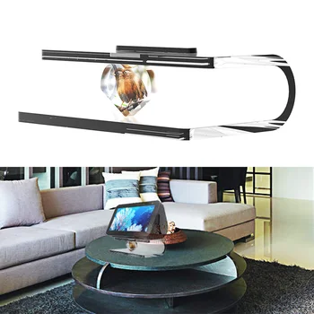 

Anti Slip Space Saving Living Room Desktop Freestanding Fully Acrylic Transparent Mount Audio Stand For Amazon Echo Show 5