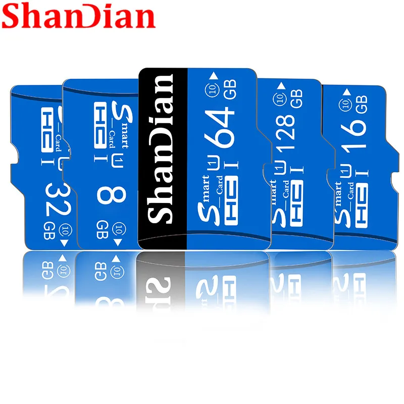 SHANDIAN карта памяти 32 Гб класс 10 sd карта 8 Гб 16 Гб Transflash SDHC TF карта флэш USB память sd карта 32 Гб класс 10 высокая скорость