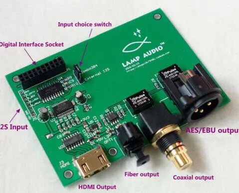 XMOS USB цифровой интерфейс I2S/IIS волоконный коаксиальный HDMI SPDIF AES Выходная плата