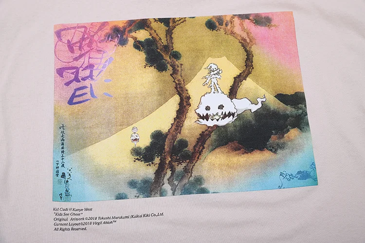 Kanye West Kids See Ghosts коллекция для женщин и мужчин толстовки в стиле хип-хоп негабаритных мужчин Повседневная Толстовка пуловер
