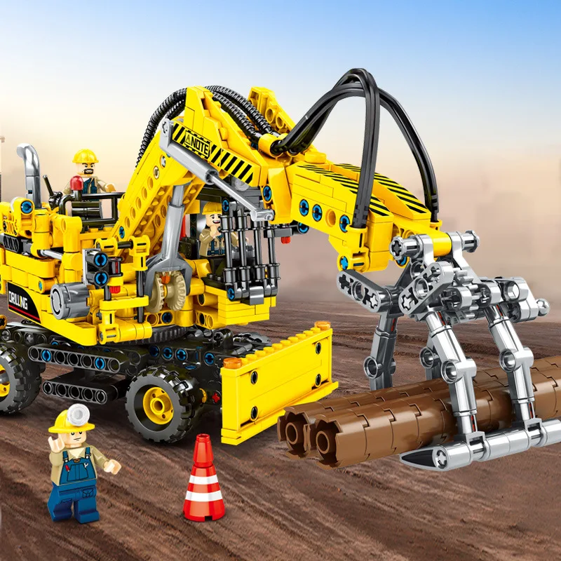 Город лего technic Creator серия строительная техника оборудование свайный драйвер строительные блоки игрушки для детей рождественские подарки