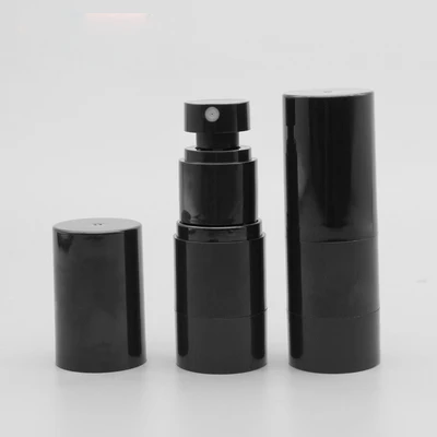 

30pcs 15ml black Vacuum emulsion pump bottle,airless pump personal care bottles empty lotion bottles container with pump
