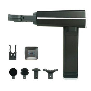 

Deep Tissue Massage Gun 5 Massage Heads Muscle Massager Black Massager Vibration Fascial Gun MG45004