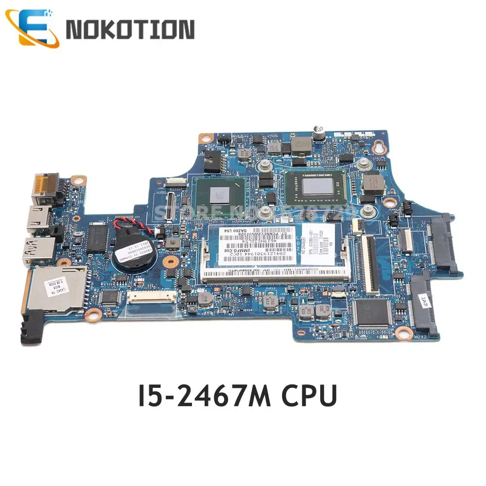 NOKOTION QAZ61 LA-8044P Rev 1,0 672352-001 для HP Фолио 13-1000 13,3 ''материнской SR0D6 i5-2467M Процессор DDR3 HM65