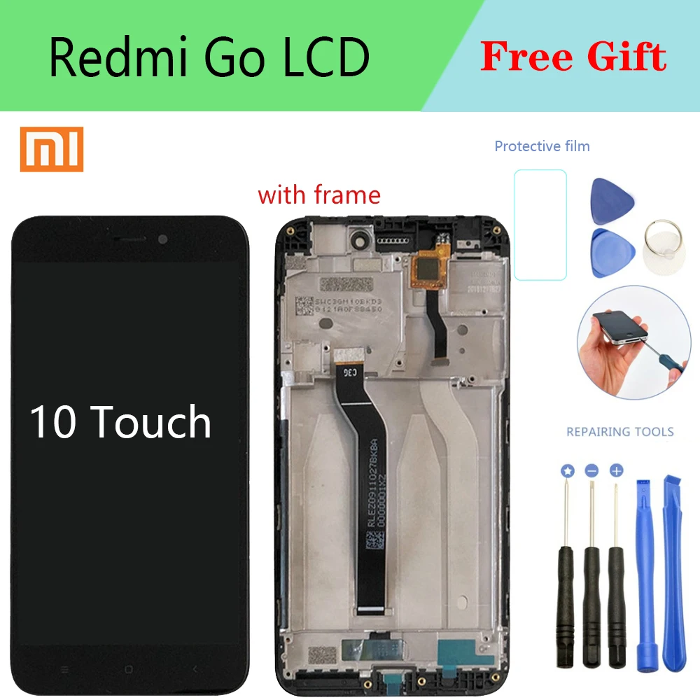 ЖК-дисплей 5 0 дюйма для Xiaomi Redmi Go с рамкой сенсорный экран дигитайзер 1280*720