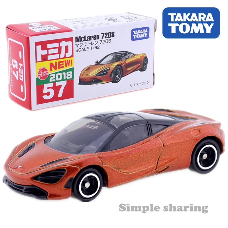 Takara Tomy Tomica No.57 McLaren 720S спортивный автомобиль 1/62 литья под давлением горячая модель