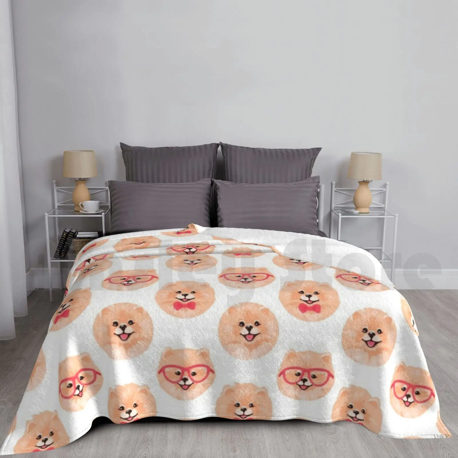 

Модное одеяло с надписью «Повтор померанского», 2376 год