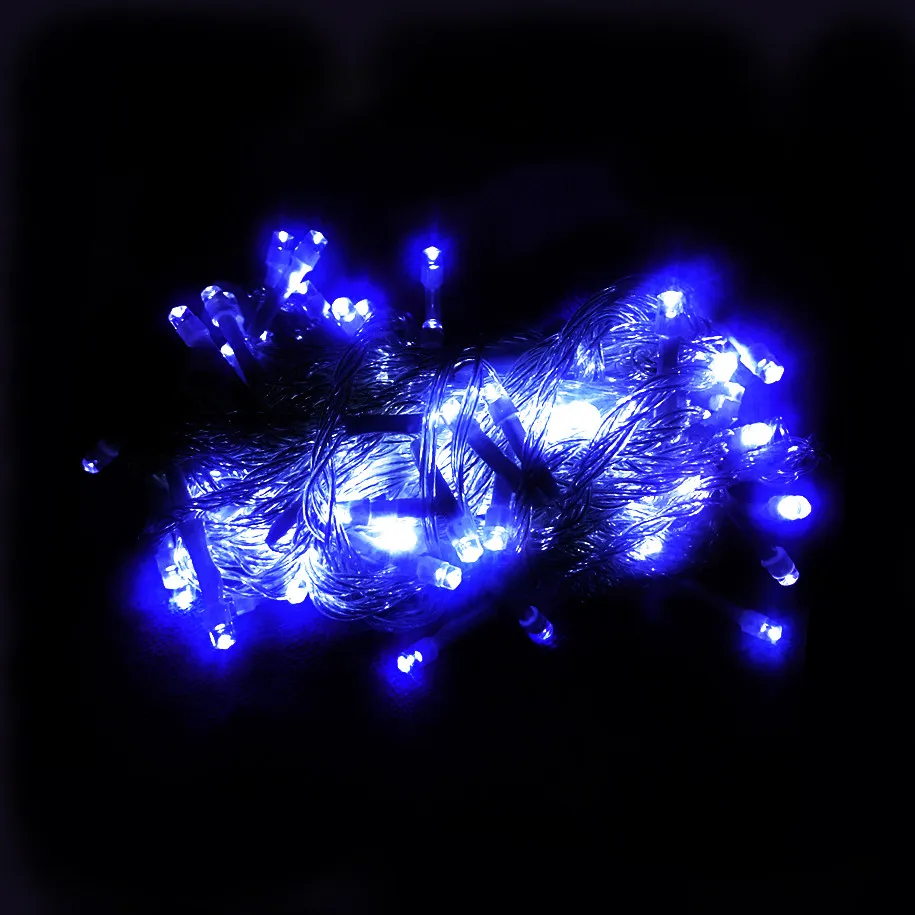 Уличные рождественские светодиодные гирлянды 10M100L Luces Decoracion Сказочный свет Праздничные огни освещение Дерево гирлянда