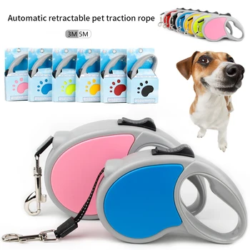 

Automatic Retractable Dog Leash Nylon Dog Leash Extending Puppy Walking Running Leads Rope For Small Medium Dogs Pet Supplies
